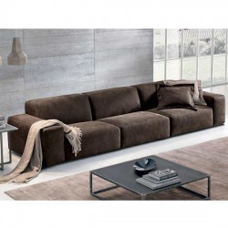 Kinzy Furniture Sofa 200x80 cm - Brown