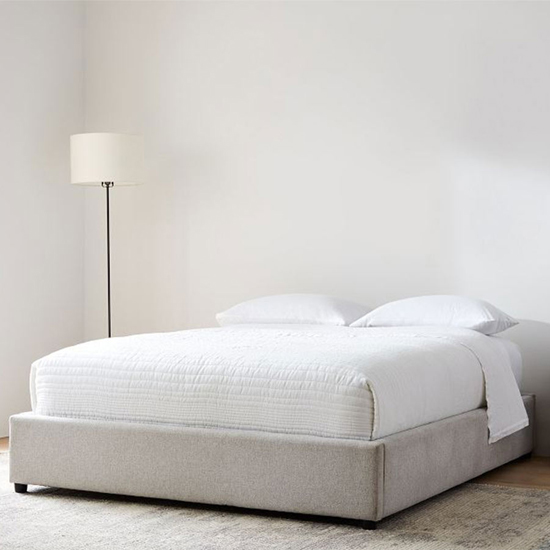 Bed 120×195×35 cm - Grey 