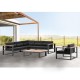 Outdoor Set - 5 pieces - Black & Beige