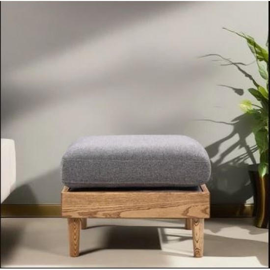  wood pouf  W60 