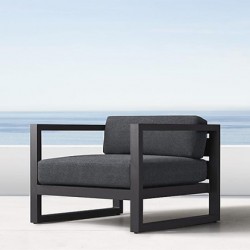 Linden Lounge Chair + Pouf