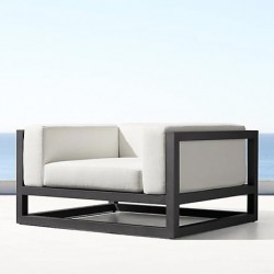 Lenzen Lounge Chair + Pouf