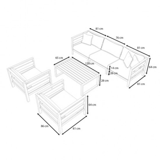 Owen M Outdoor/Indoor Furniture Set