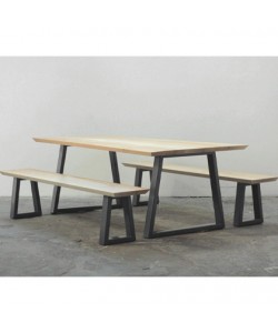 Gefell Dining Set (Table & 2 Bench Set)