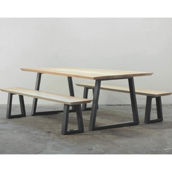 Gefell Dining Set (Table & 2 Bench Set)