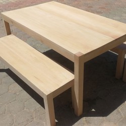 dining table and 2 bench 