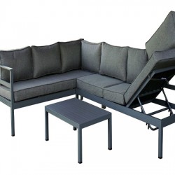 Sofa and movable back chaislong