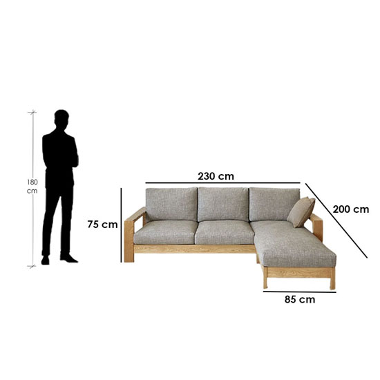 Sofa and wood corner