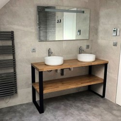 2 rack bathroom basin unit 