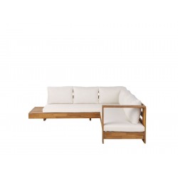 Wooden L Shaped Sofa Set