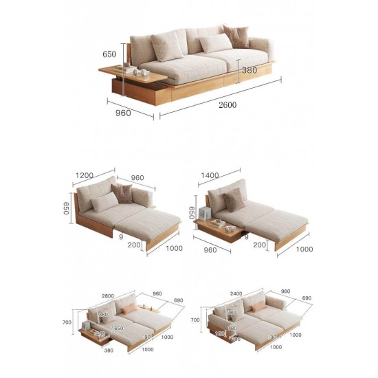 Elegant sofa bed S200 