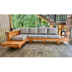 Family SIZE wooden corner sofa 250x250cm