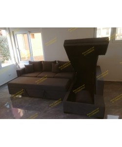 Family sofa bed with storage 300x200 cm