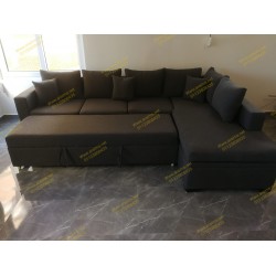 Family sofa bed with storage 300x200 cm