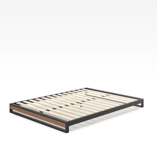 Rome Metal And Wood Platform Bed Frame