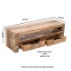 Natural Wood TV Stand T40