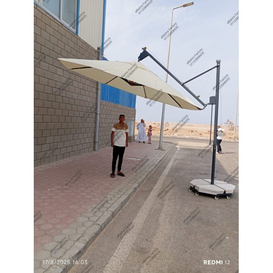Rotating  360 Degree Cantilever aRaims Umbrella 16SQM
