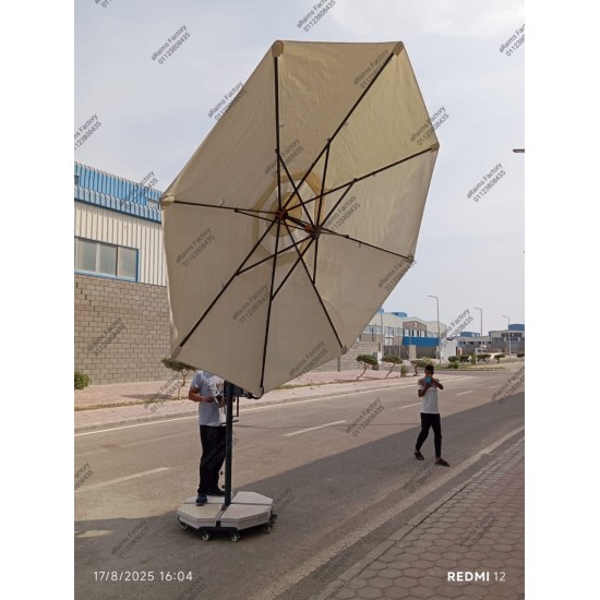 Rotating  360 Degree Cantilever aRaims Umbrella 16SQM