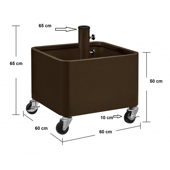 Parasol Stand with Flower Pot