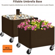 Parasol Stand with Flower Pot