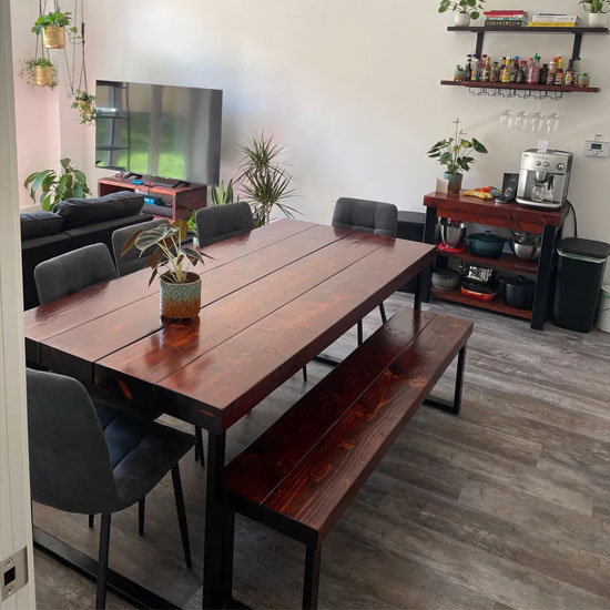 Kitchen Dining Table and 1 bench