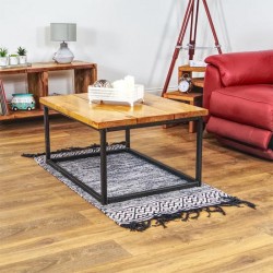 Coffee Table Solid Wood 80x60