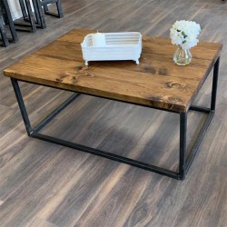 Coffee Table Solid Wood 80x45