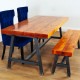 A-FRAME Industrial Dining Table and 1 BENCH