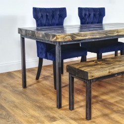 Dining Table Steel and 1 BECNH 150CM