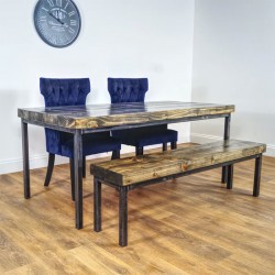 Dining Table Steel and 1 BECNH 150CM