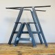 A Shape Rustic Dining Table and 2 Bench A Shape Rustic Dining Table and 2 Bench