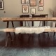 A Shape Rustic Dining Table and 2 Bench A Shape Rustic Dining Table and 2 Bench