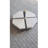 Rotating 360 Degree Jumbo Cantilever Umbrella 16 SQM