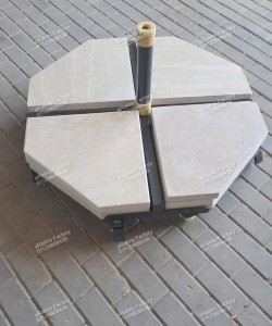 Rotating 360 Degree Jumbo Cantilever Umbrella 16 SQM