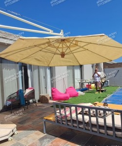 Rotating 360 Degree Jumbo Cantilever Umbrella 16 SQM