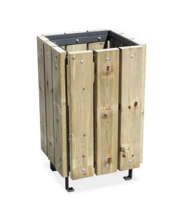 Wooden Trash can T45