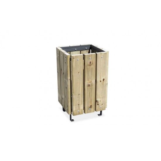 Wooden Trash can T45