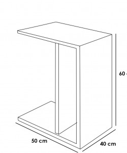 Wooden side table 60