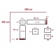 outdoor Moderna family set 300x300cm