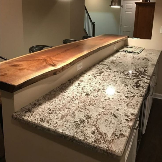 Natural Wood Bar