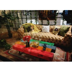 colorful coffee table