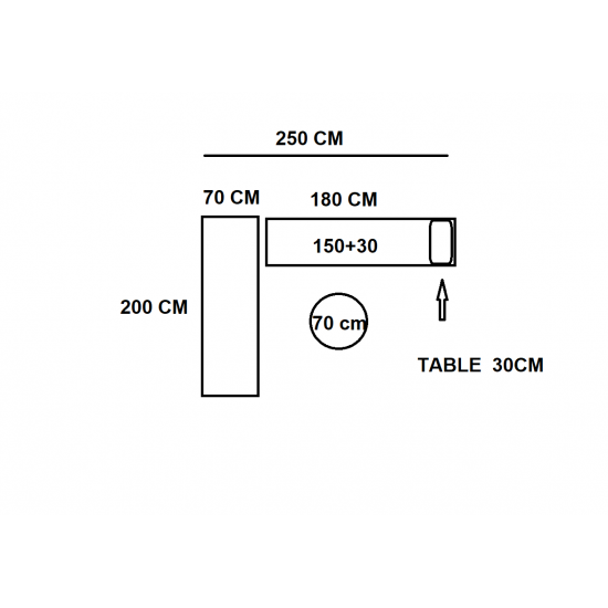 OUTDOOR SET 250X200CM