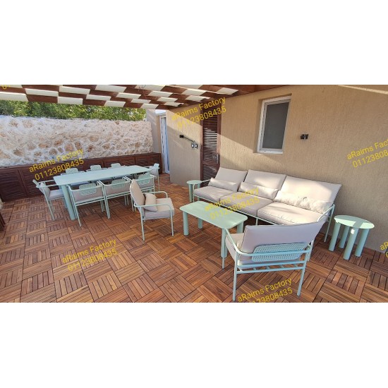 outdoor set, sofa 2 chairs and 3 table VR