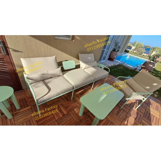 outdoor set, sofa 2 chairs and 3 table VR