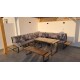  outdoor sofa set with dining table and bench